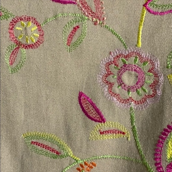 SILK LAND EMBROIDERED LACE TRIM JACKET - Picture 5 of 9